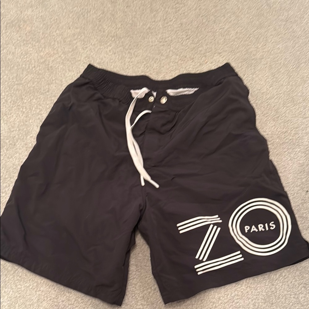 Black ZO Paris Swim Shorts